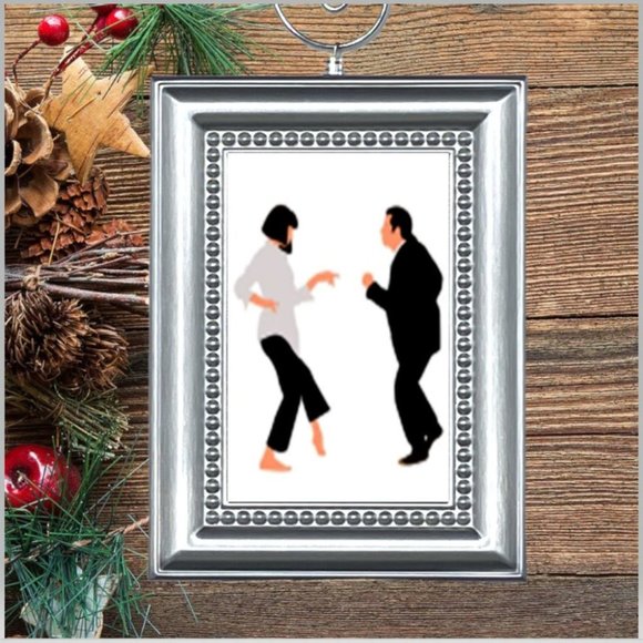 Pulp Fiction Dancing Scene‎ Christmas Tree Ornament - Picture 1 of 2